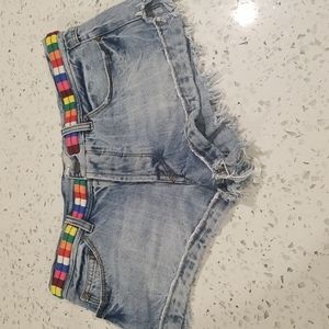 Free People denim cut-offs